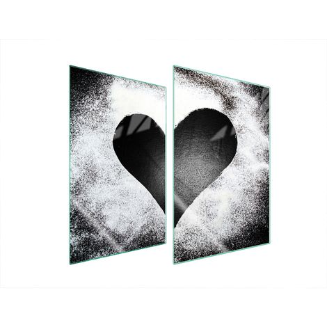 PIASTRA PROTETTIVA IN VETRO PER CUCINA 2x35x52 CUORE (1/5)