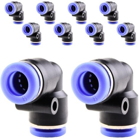 10 pièces 16 mm répartiteur en Y à 3 voies, raccord pneumatique, rapide plastique raccords Push to Connect, adaptateur de conduite d'air PY - PV-8mm (1/5)