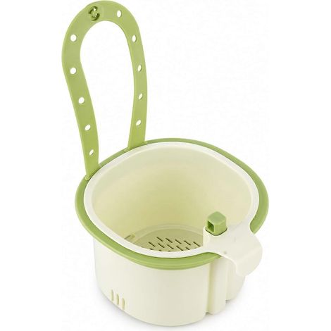 Panier d'égouttoir suspendu pour évier de cuisine autonettoyant multifonctionnel vert pour robinet (1/5)