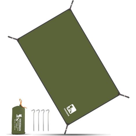 Zeltplane wasserdicht 210D Oxford Ripstop, Mehrzweck Tarp für Camping, Picknick, Sonnenschutz, verschiedene Größen (1/5)