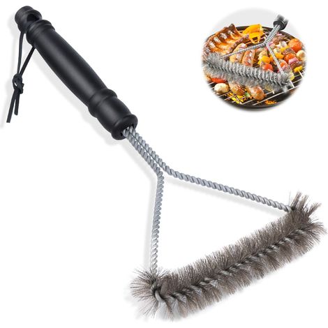 Brosse de nettoyage pour barbecue, brosse pour barbecue en acier inoxydable