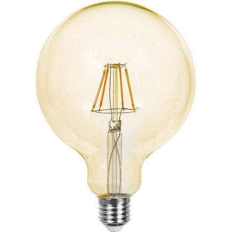 V-TAC LED-Glühbirne E27 12W G125 Filament Bernstein Warmweiß