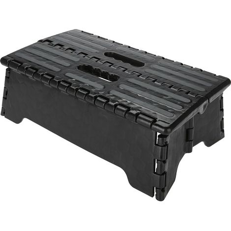 Marchepied pliant pratique portable en plastique, escabeau noir, pour personnes âgées enceintes (1/5)