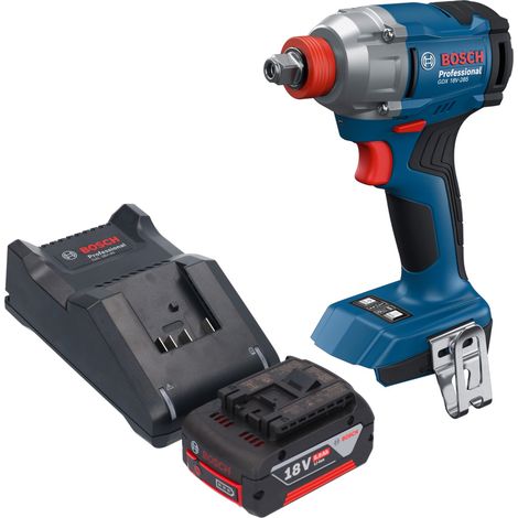Bosch GDX 18V-285 Professional Visseuse à chocs sans fil 18 V 285 Nm 1/4'' Brushless + 1x batterie 5,0 Ah + chargeur (1/5)