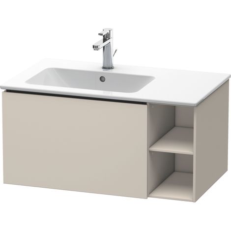 Duravit L-Cube Meuble sous-lavabo suspendu, 1 tiroir, étagère sur
