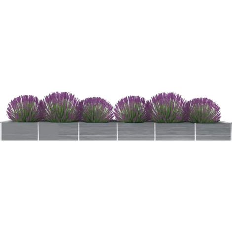Maison Exclusive - Garten-Hochbeet Verzinkter Stahl 600x80x45 cm (1/5)