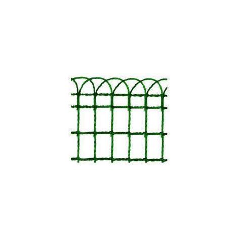 Rotolo rete ornamentale in filo zincato ricoperto in PVC - Lunghezza: 10 metri, Altezza: 0,40 m