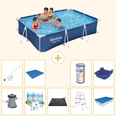 Bestway Bestway Steel Pro Rectangulaire - 300x201x66 cm - 10-pièces  S21565 (1/3)