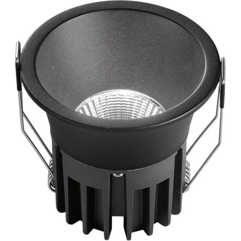 "Faretto ad incasso LED COB QUARK in alluminio nero con funzione CCT 12W" (1/2)