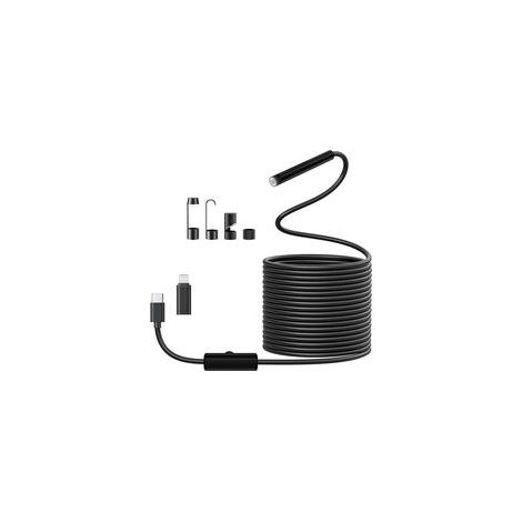 Camera Endoscopique D\'inspection 1920 HD Serpent avec 8 LED Pas de WiFi Camera Inspection Canalisation pour Android et iOS5M (1/4)