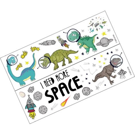 Autocollants dinosaures en PVC auto adhésifs lot de 2 sans (1/5)
