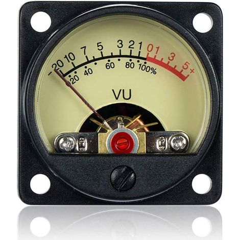 Medidor VU de panel de alta precisión Retroiluminación Amplificador de potencia de audio Encabezado de nivel DB