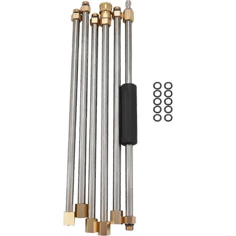 Ensemble de rallonge universelle de 90 pouces pour nettoyeur haute pression de voiture, raccord rapide fileté 1/4 pouce de rechange pour nettoyeur haute pression (1/5)