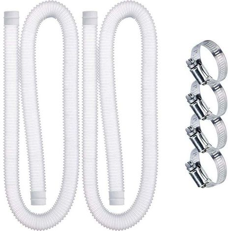 Choyclit – Tuyau d'aspiration pour piscine 39 pouces – 1,25 pouces diamètre – Polyéthylène flexible résistant aux UV – Compatible pompes 330/530/1000 GPH