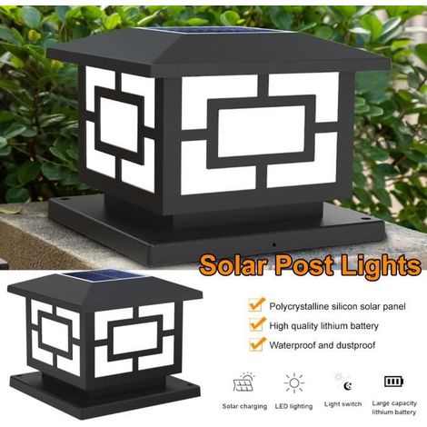 Solarlaterne - 2 Modi (warmes und kaltes Licht) - IP55 wasserdicht - Perfekt für den Garten