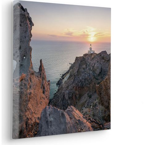 Komar Canvasbild Lighthouse - 40 x 40 cm - Bild auf Keilrahmen - Maritim (1/4)