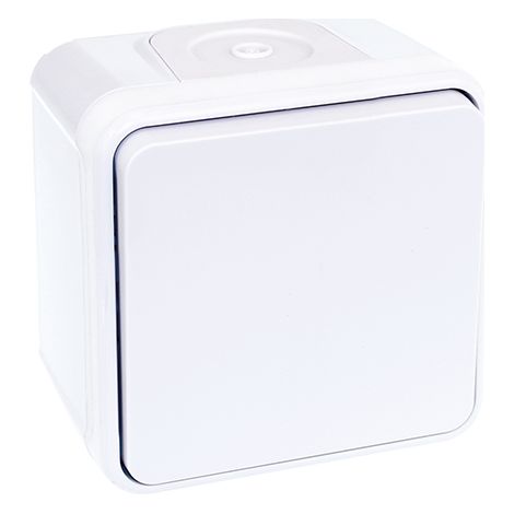 Wechselschalter Aufputz 10A - IP55 - OXXO Weiß