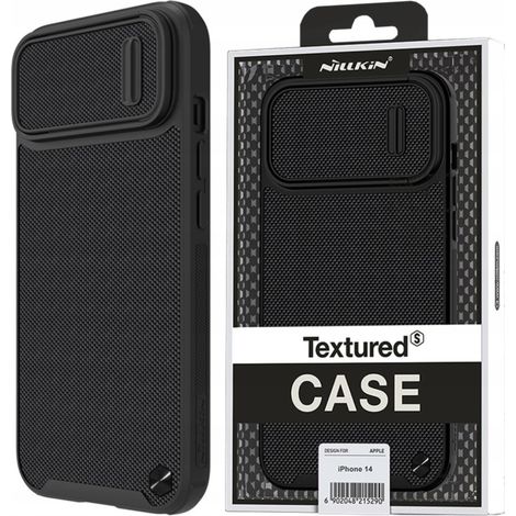 Nillkin Textured S Case iPhone 14 Plus Schutzhülle mit Kameraschutz Schwarz (1/5)