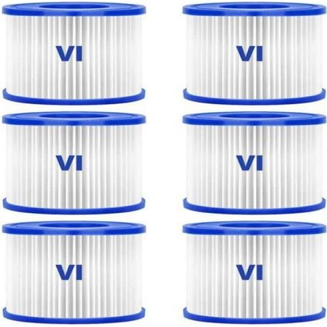 Filtre Piscine Bestway, 6 PCS Filtre Spa Type VI (1/4)