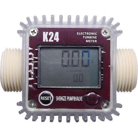 Débitmètre numérique LCD K24 pour turbines, testeur de débit de carburant, produits chimiques, eau et liquides de mer (édition Meas) (1/5)