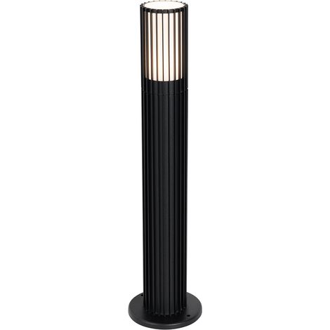 QAZQA Palo da giardino boris - Design - Alluminio,Plastico - Nero - Oblungo Max. 1 x Watt