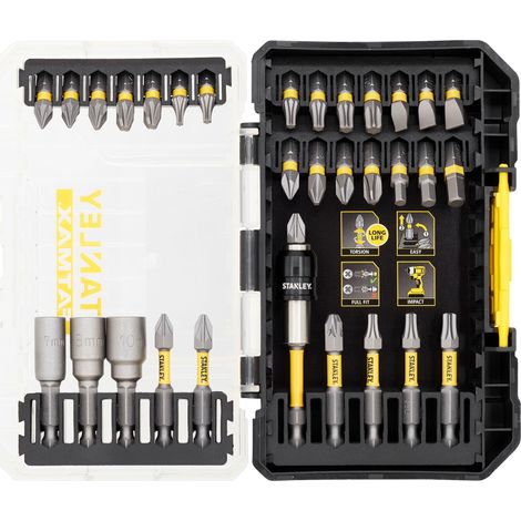Stanley STA88557-XJ Fatmax Set Punte Cacciavite Torsione Miste 32 Pezzi