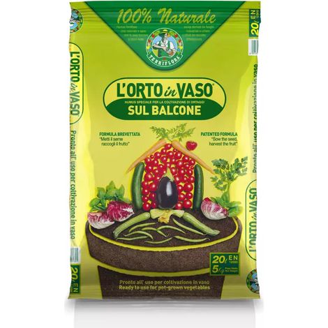 terriccio per orto in vaso euroterriflora 20 lt