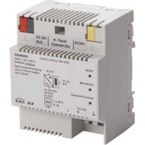 [GEBRAUCHT] B-Ware Siemens KNX Spannungsversorgung N125/12, 320mA, Hutschiene, LED-Anzeige (1/2)
