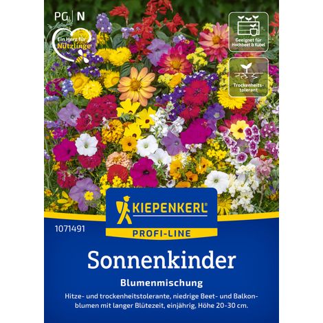 Kiepenkerl Profi-Line Saatgut Blumen-Mischung Pflegeleichte Sonnenkinder für ca. 2-3 m² (1/2)