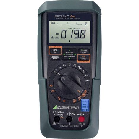 Gossen Metrawatt METRAHIT COIL Multimetro portatile Calibrato (DAkkS) digitale Protetto contro spruzzi d'acqua (IP54) C (1/3)