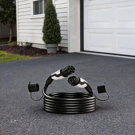 Câble de recharge Type 2 11 kW 16 A 5 m pour véhicule électrique (1/5)