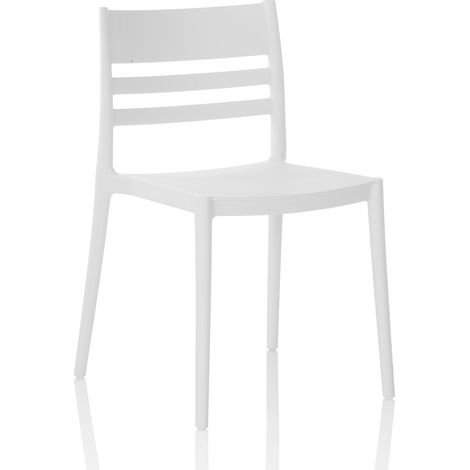 Set de 4 Chaises d’intérieur/extérieur CLYDE blanc