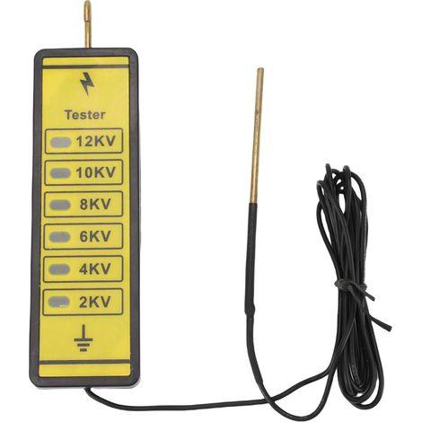 12-kV-Spannungsprüfer und Fehlerdetektor für Elektrozäune mit 6 Kontrollleuchten
