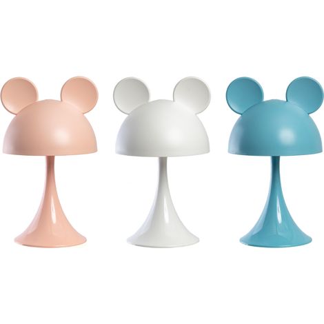 Lampada Led Per Bambini Da Tavolo Comodino Ricaricabile Modello Simply Mouse, misuraLampadacoloreAzzurro (1/5)