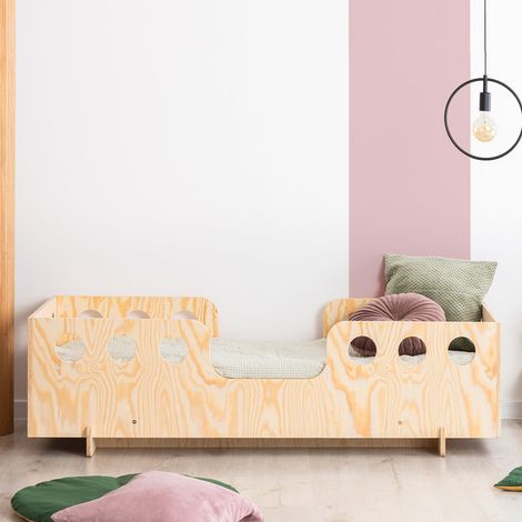 Cama 70x140 con somier Anaïs Madera (1/4)