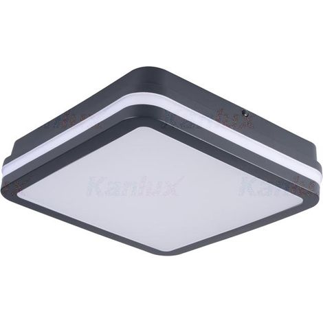 Kanlux 33380 Beno Plafoniera LED, Lampada da parete a LED, Lampada LED a soffitto per esterni, Lampada da parete per es (1/6)