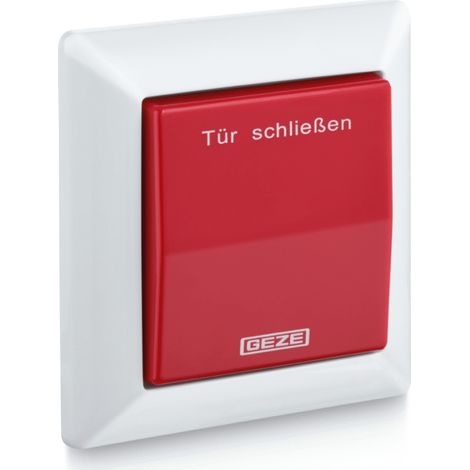 GEZE Handauslösetaster AS 500 alpinweiß/rot (1/2)