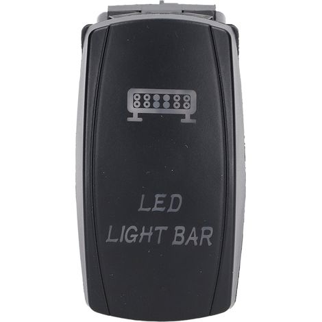 Interrupteur LED 5 broches 12V/24V, puissant, ON/OFF, -40°C à 85°C, ABS résistant, pour camping-car et véhicule de loisirs (1/5)