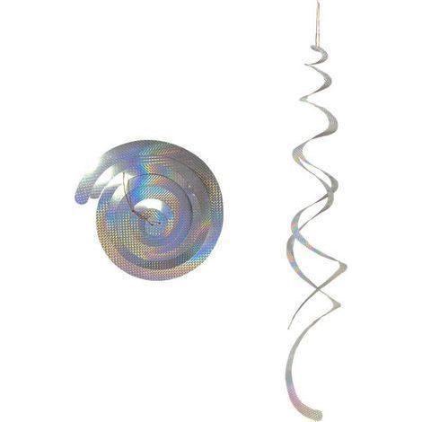 2Pcs Bird Répulsif réfléchissants Vent Spirale Anti-Pigeons Oiseaux Oiseau Scare Rod Spiral Reflective décoration pour Balcon et Jardin Insectes (1/5)