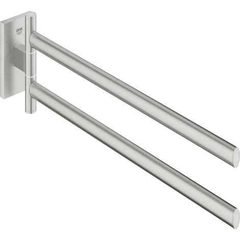GROHE QuickFix - Start Cube - Handtuchhalterstange 438 mm - OberflÃ¤che Supersteel 40976DC0 (1/3)