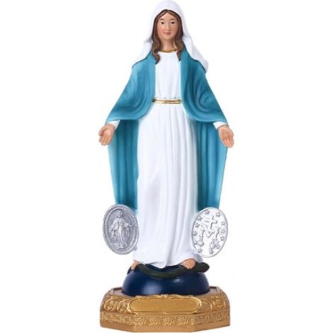 Figur der Heiligen Jungfrau Maria, filigrane Malerei für h