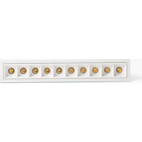TROOP empotrable 10x2W blanco-blanco 48° 4000K CRI90