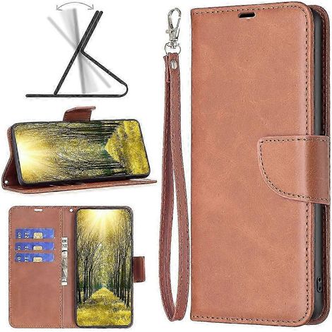Coque Cuir Véritable pour Motorola Edge 40 – Housse Flip Fermeture Aimantée, Texture Peau d'Agneau, Étui Premium Fin avec Protection Intégrale, Design Élégant et Résistant (1/4)