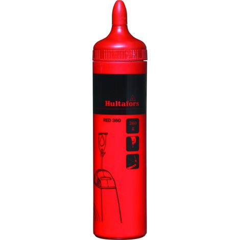 Hultafors Farbpuder Red 360 Kreide rot für Schlagschnüre, Inhalt 360 g