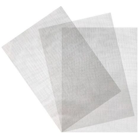 3pcs 21  30cm grille de filtre, grille de plaque d'acier inoxydable, grille métallique, fine grille argent