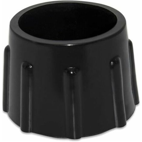 Lot de 4 Embouts de Protection de Sol en Caoutchouc synthétique antidérapants pour Meubles Ronds Diamètre 35 mm, 3,5 cm, Noir (1/4)