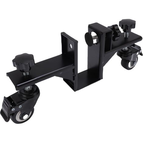 Kit de pose pour panneau de porte en acier renforcé réglable 4-5,3 cm avec roulettes pivotantes à 360° pour transporter facilement les portes (1/5)
