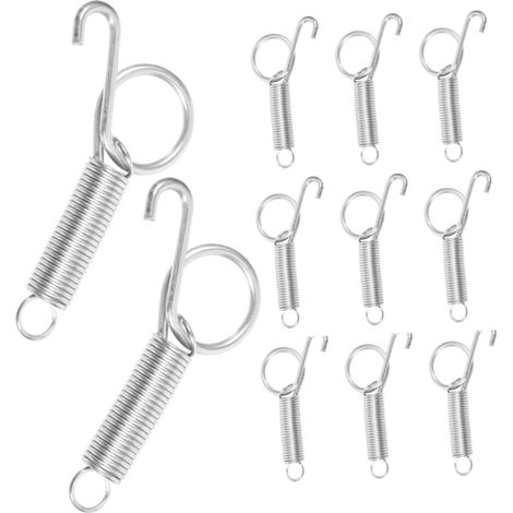 24 Pièces Crochet à Ressort pour Porte de Cage Fixation Métal Sécurisée pour Cages Oiseaux Perroquets et Petits Animaux Design Compact et Polyvalent (1/5)