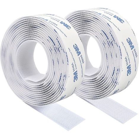Kaelt - Choyclit – Bande adhésive double face nylon 3m x 2cm – Adhérence puissante sans traces – Pour surfaces délicates comme marbre et verre (1/5)