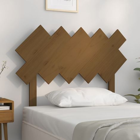 Tête de lit Design industriel - Pour Lit adulte - Marron miel 104x3x80,5 cm Bois massif de pin Chic-744573 (1/5)